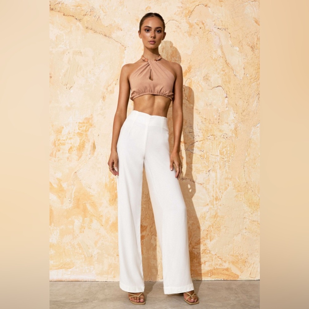 Flook the Label Xola trouser pants small white